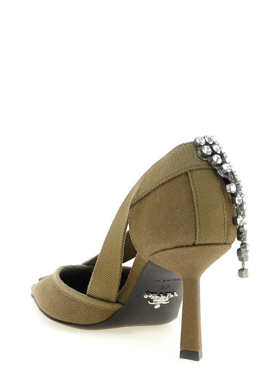 26SS 프라다 힐/펌프스 1I443OFB075010F0161 Brown - PRADA