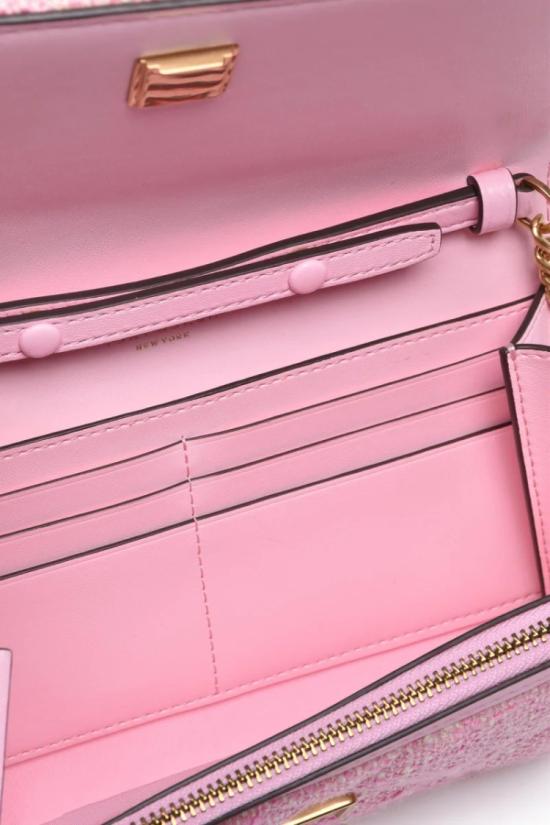 25SS 토리버치 크로스백 윌라 트위드  - 핑크 - TORY BURCH