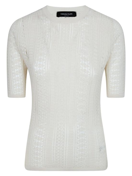 26SS 파비아나 필리피 반팔 티셔츠 MAD276F082M1320145 White