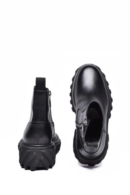  오프화이트 부츠 가죽 앵클  - 블랙 - OFF WHITE