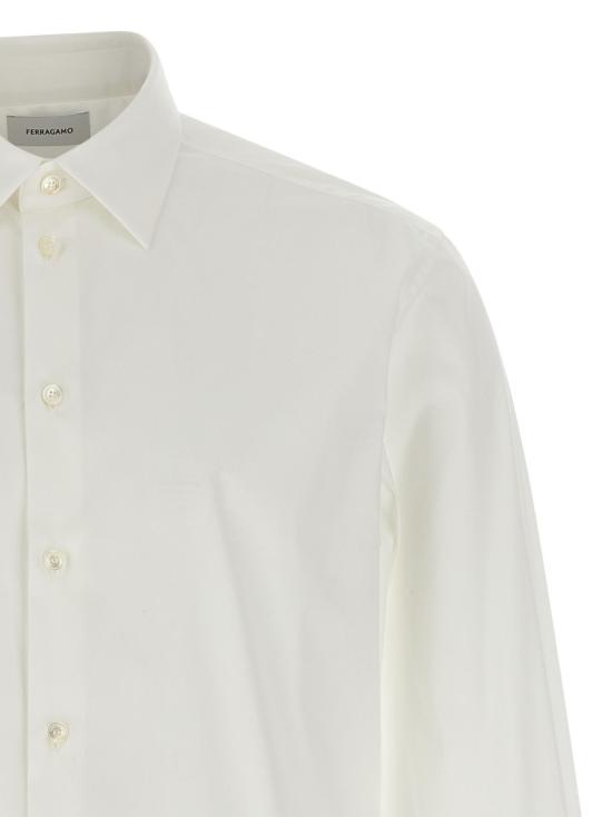 25SS 살바토레 페라가모 셔츠 780366WHITE White - SALVATORE FERRAGAMO