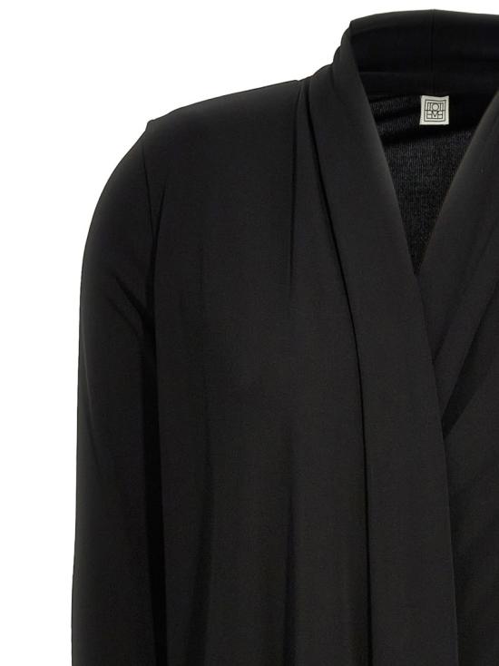 25SS 토템 롱 원피스 252WRD0172FB0162001 Black - TOTEME