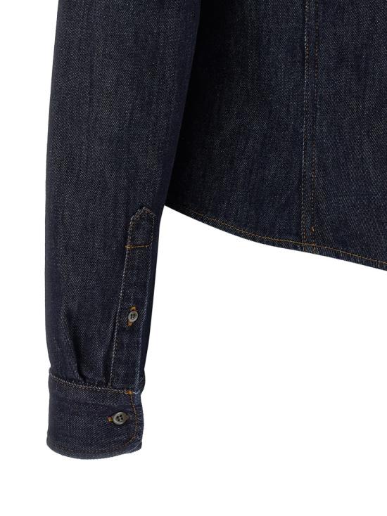 26SS 드리스 반 노튼 데님 셔츠 2611307323385507 Black - DRIES VAN NOTEN