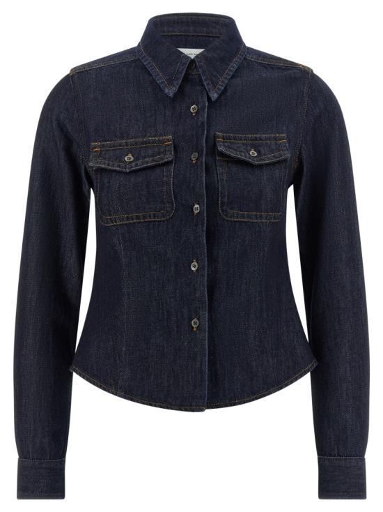 26SS 드리스 반 노튼 데님 셔츠 2611307323385507 Black