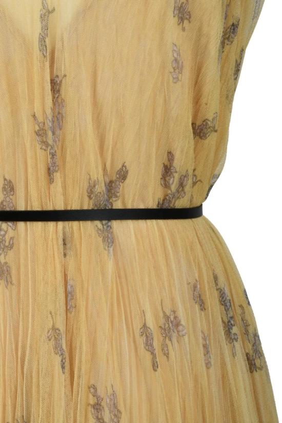 25SS 파비아나 필리피 롱 원피스 긴 튤 드레스 - 노란색 - FABIANA FILIPPI