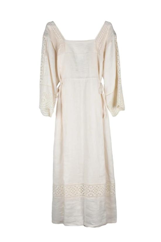 25SS 막스마라 롱 원피스 루글리오 드레스 - 베이지 - MAX MARA