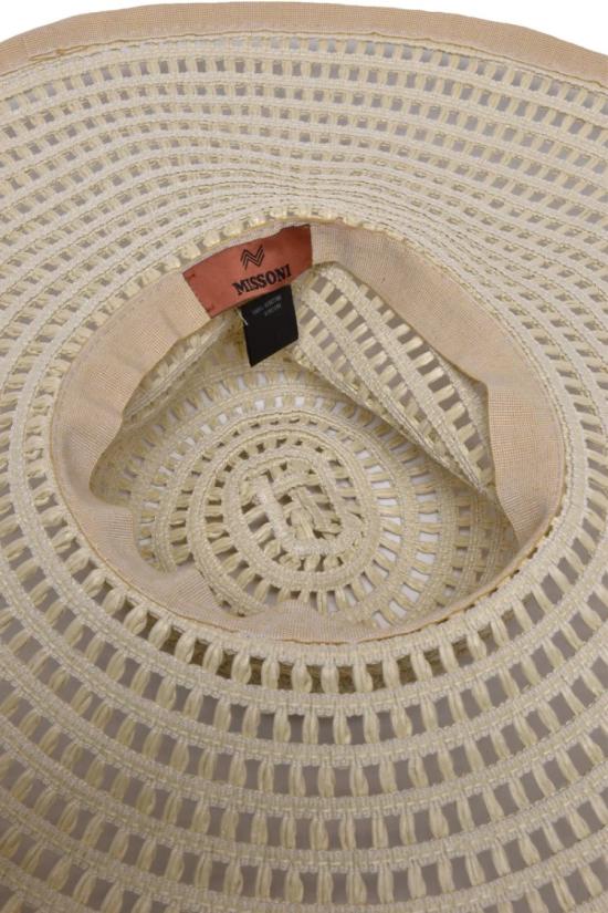 25SS 미소니 모자 밀짚 - 베이지색 - MISSONI