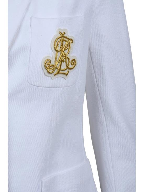 25SS 랄프 로렌 수트 자켓 노치드 라펠이 있는 슬림핏 테일러드 재킷 - RALPH LAUREN