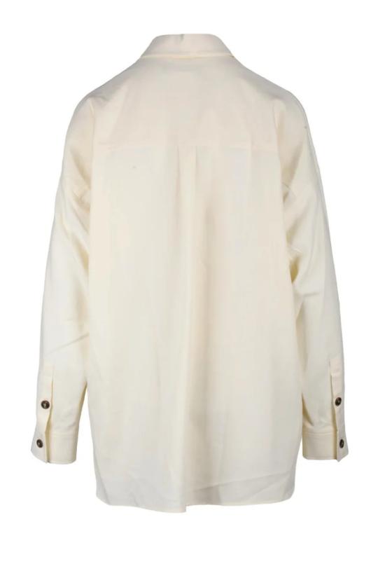  막스마라 셔츠 오버사이즈 면 셔츠 - 화이트 - MAX MARA