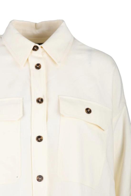  막스마라 셔츠 오버사이즈 면 셔츠 - 화이트 - MAX MARA