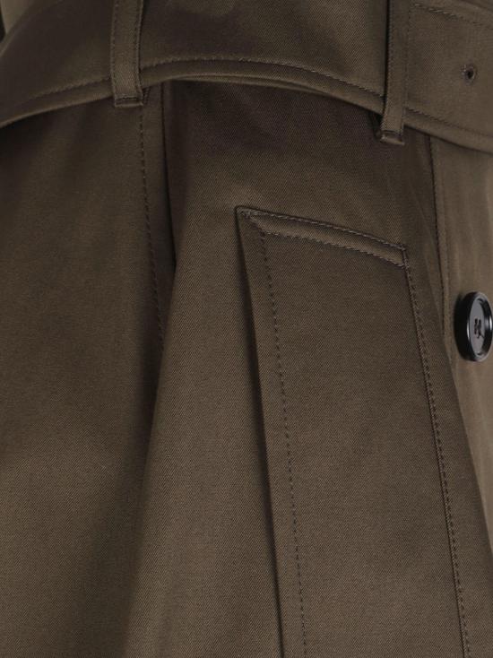 26SS 버버리 개버딘 트렌치 미디 스커트 8117977 C1764 Black - BURBERRY