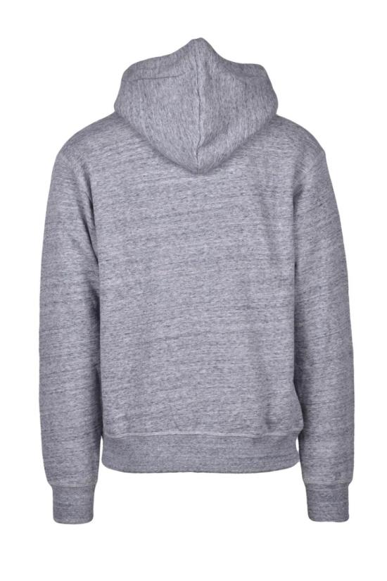 25SS 디스퀘어드2 탑 클래식한 디자인의 멜란지 그레이 후드티 - DSQUARED2