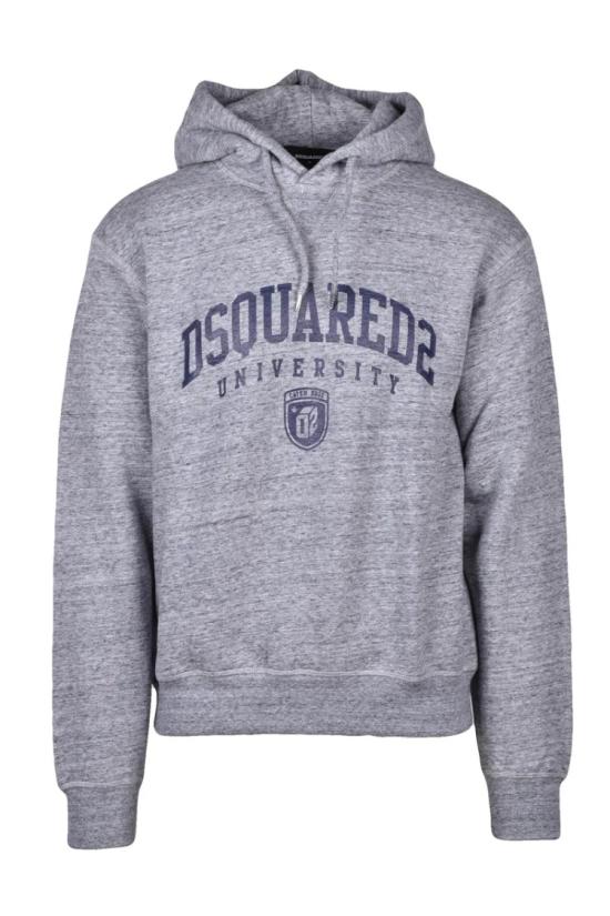 25SS 디스퀘어드2 탑 클래식한 디자인의 멜란지 그레이 후드티