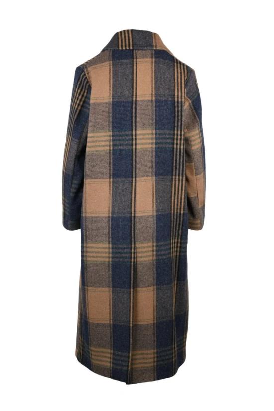  Oliver Horigamy 코트 롱 - 카멜/블루 - OTHER BRANDS