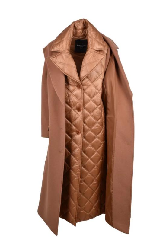  파트리지아페페 코트 긴 기장의 컨버터블  - 브라운 - PATRIZIA PEPE