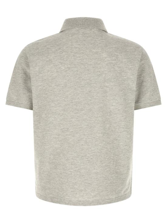 26SS 생로랑 폴로 티셔츠 844845Y37HC1403 Grey - SAINT LAURENT