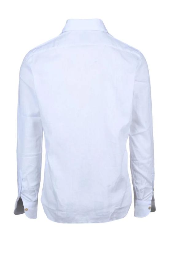 25SS 루이지 보렐리 긴팔 셔츠 면/린넨  - 화이트 - LUIGI BORRELLI