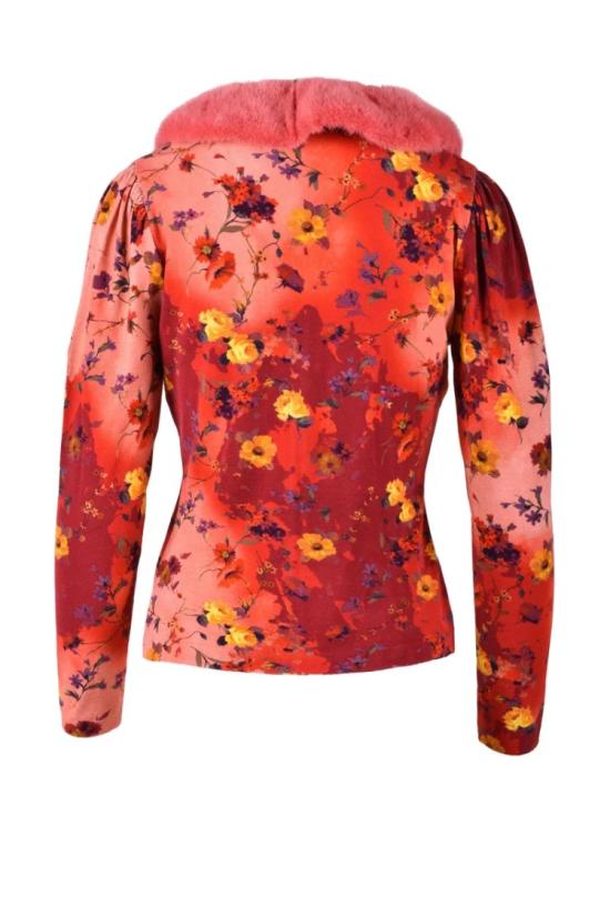  Salvatore Piccione Blumarine 가디건 비스코스 폴리에스터 가디건 - 레드 - SALVATORE PICCIONE BLUMARINE