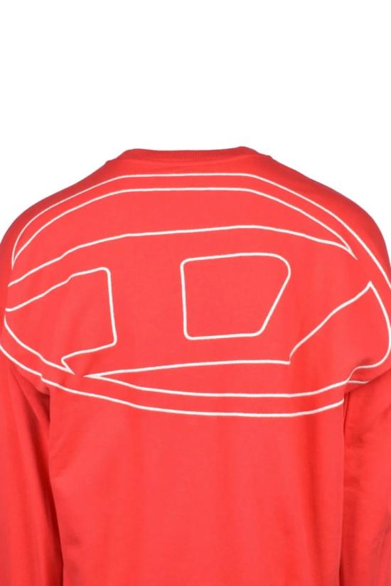  디젤 탑 크루넥 스웨트셔츠 - 레드 - DIESEL