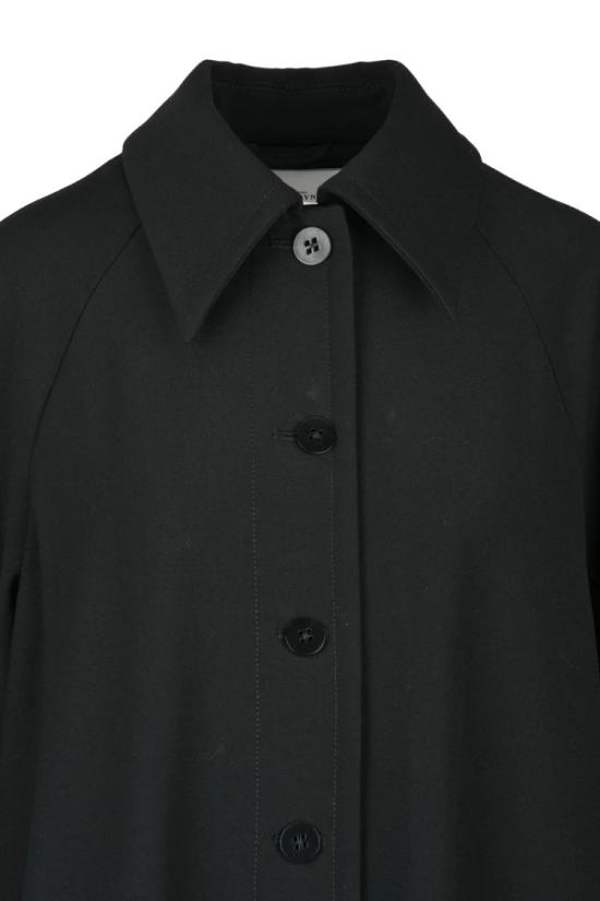  발렌타인 코트 긴  (버진 울 소재) - 블랙 - BALLANTYNE