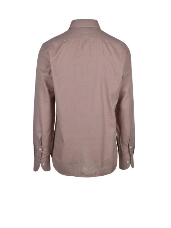 25SS 보리엘로 긴팔 셔츠 면 린넨  - 토프 색상 - BORRIELLO