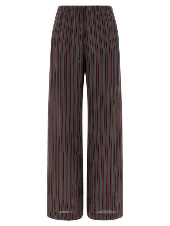 26SS 드리스 반 노튼 팔라초 팬츠 2610109143351802 Black