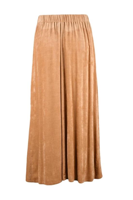  포르테포르테 롱 스커트 베이지색 롱 벨벳 - FORTE FORTE