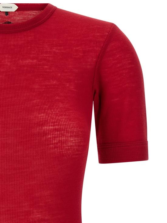 26SS 베르사체 탑 10245061A175481RB30 Red - VERSACE