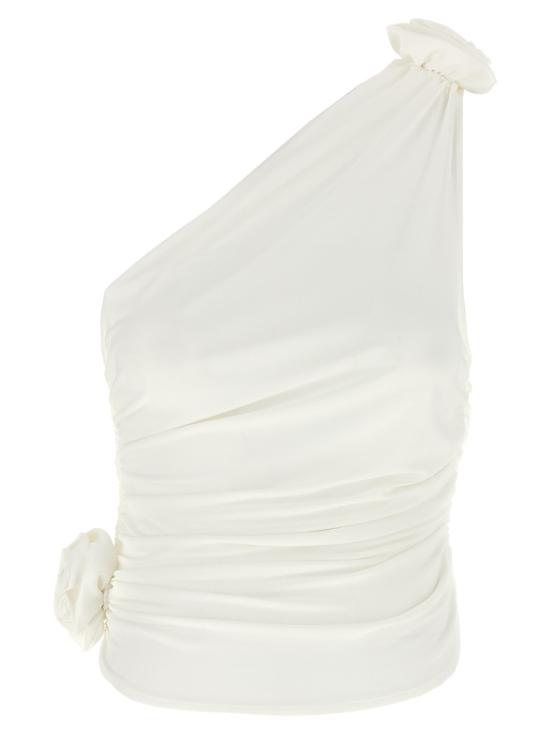 26SS 마그다뷰트림 민소매 티셔츠 241423CREAM White