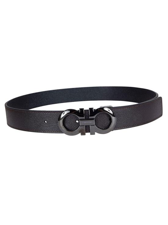 26SS 살바토레 페라가모 가죽 벨트 689112 085 Black - SALVATORE FERRAGAMO