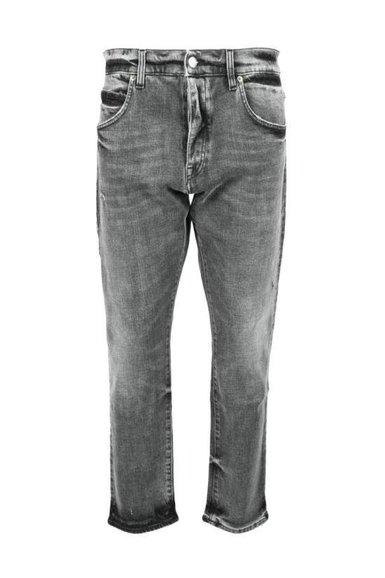  Two Men 데님 슬림핏 청바지 - 회색