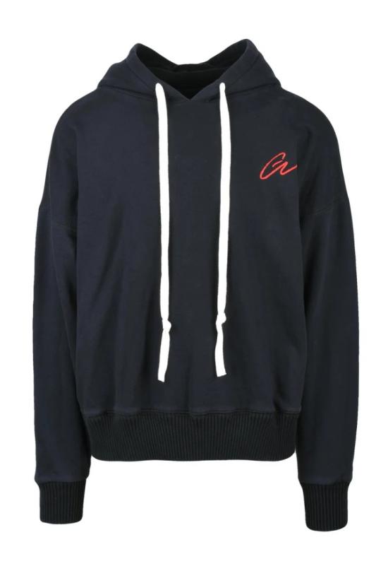  폴앤샤크 탑 회색 크롭 후드티, 대조적인 색상의 조임끈 포함