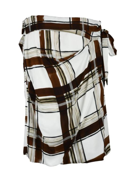  드리스 반 노튼 미디 스커트 벌룬  - 베이지/브라운 - DRIES VAN NOTEN