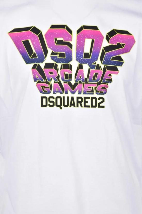 25SS 디스퀘어드2 반팔 티셔츠 면 티셔츠 - 흰색 - DSQUARED2