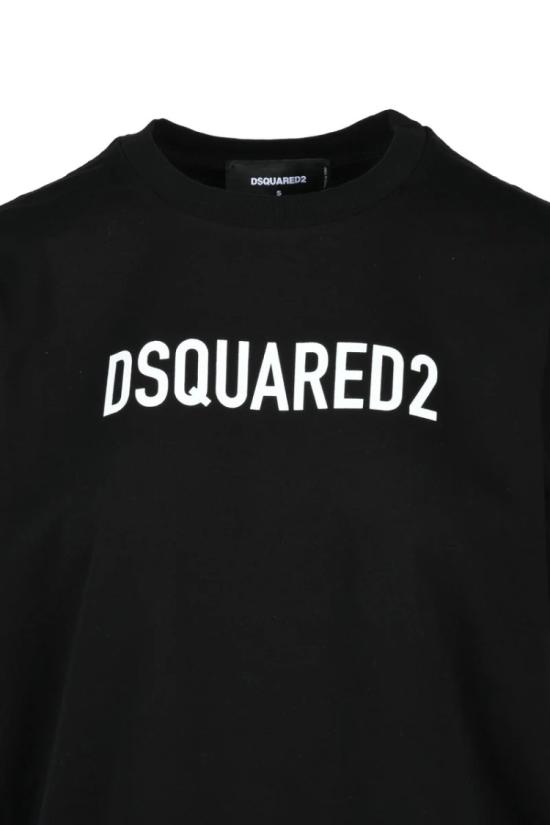 25SS 디스퀘어드2 반팔 티셔츠 크루넥 티셔츠 - 블랙 - DSQUARED2