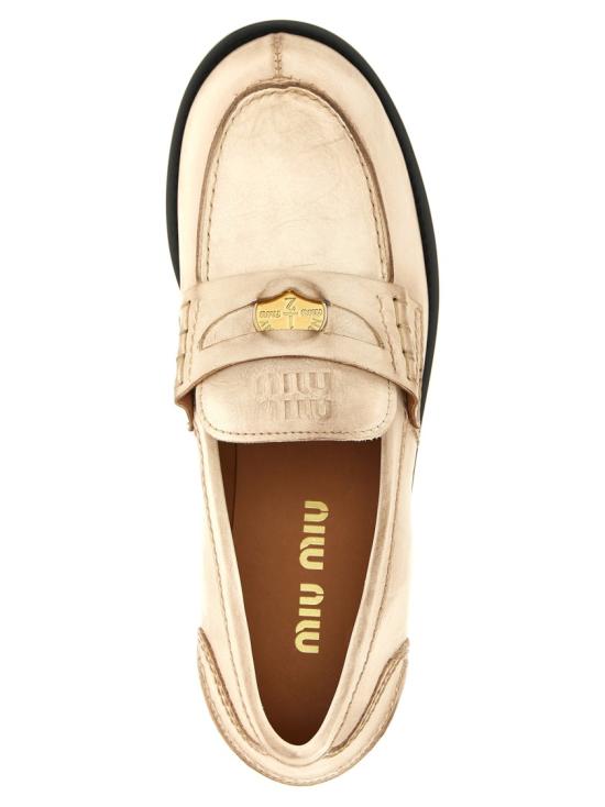 26SS 미우미우 플랫 슈즈 5D773DF020537F0304 Neutrals - MIU MIU