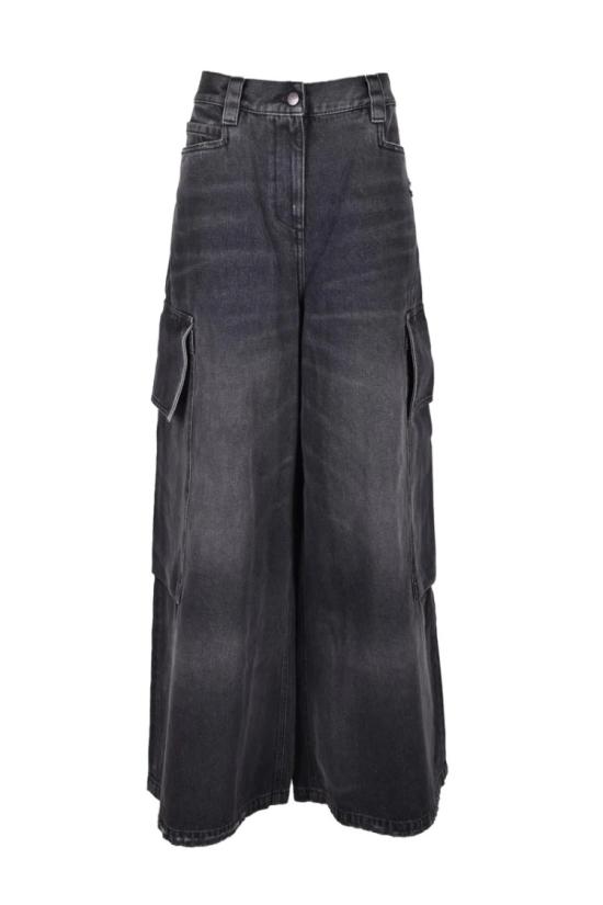  팜앤젤스 데님 면 청바지 - 회색