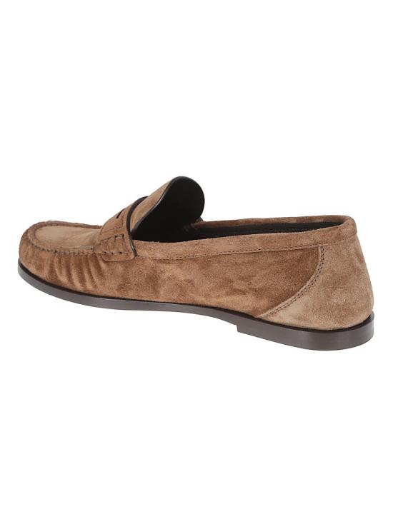 26SS 생로랑 스웨이드 페니로퍼 8211732OYAA2732 Brown - SAINT LAURENT