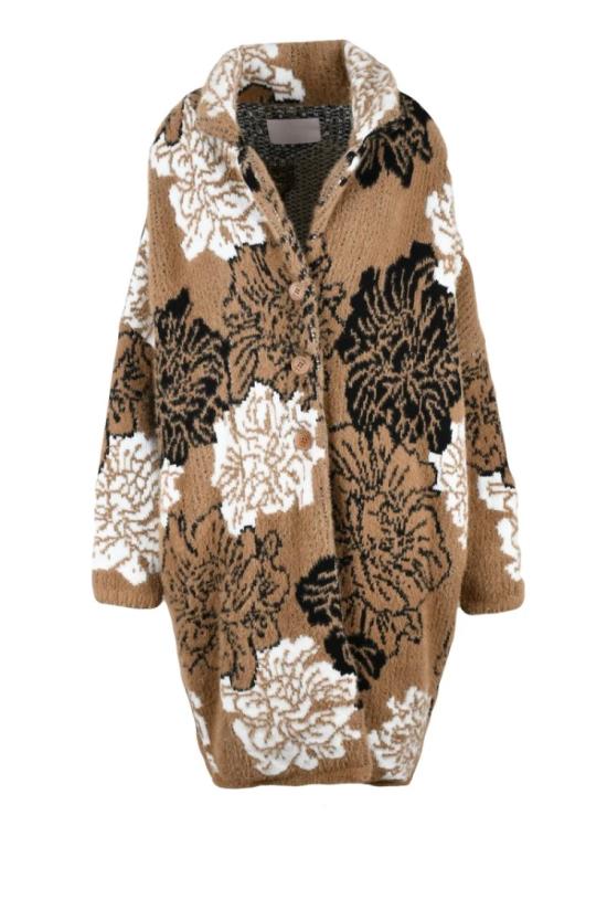  서커스 호텔 코트 울  - 베이지/브라운