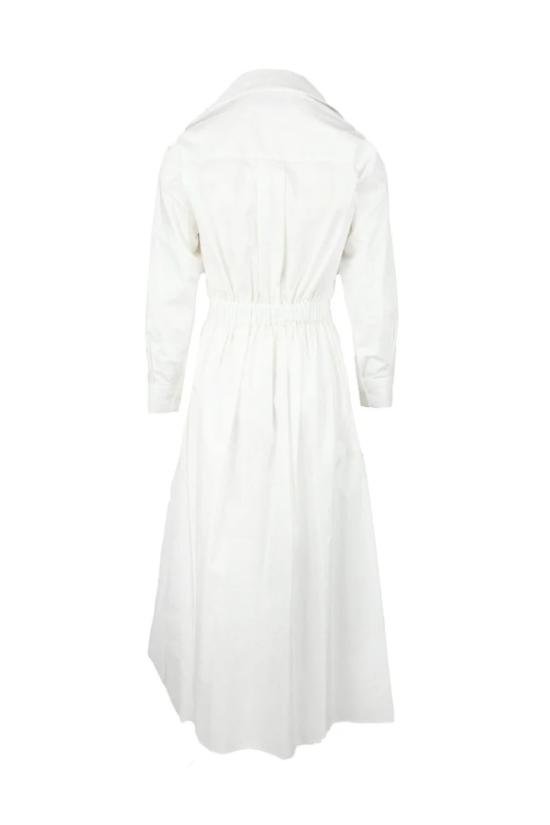  Collection Privee? 롱 원피스 면 소재 롱 드레스 - 화이트 - OTHER BRANDS