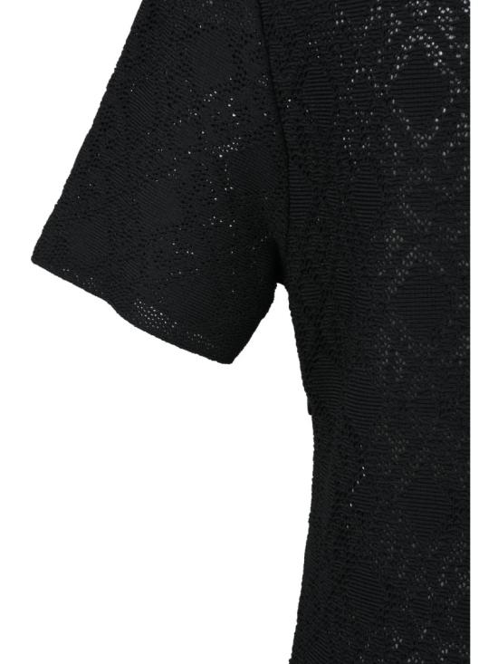 25SS 지방시 미디 원피스 트리코 드레스 비스코스 블랙 - GIVENCHY