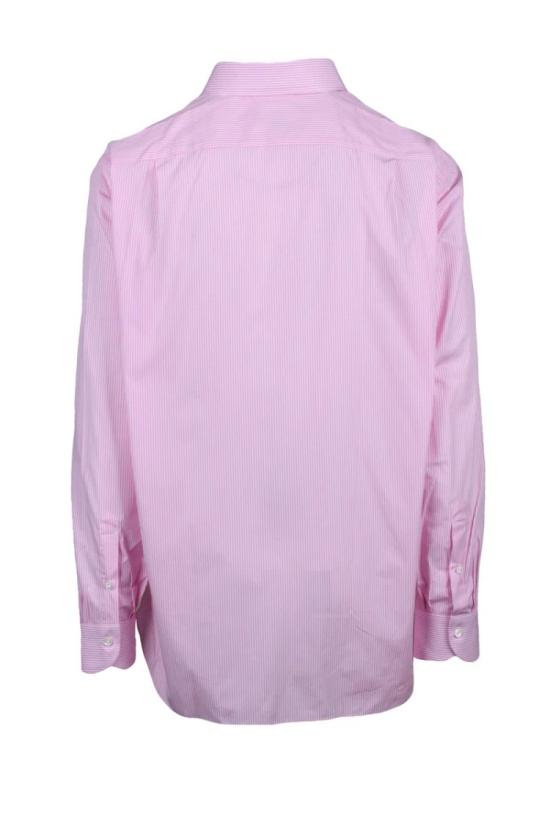 25SS 루이지 보렐리 긴팔 셔츠 면  - 흰색/핑크색 - LUIGI BORRELLI