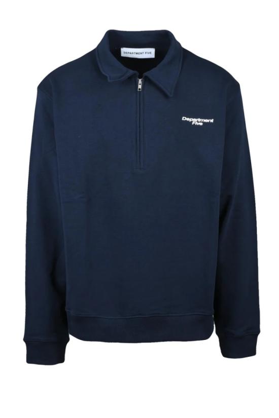 25SS 디파트먼트5 탑 면 지퍼 폴로 스웨트셔츠