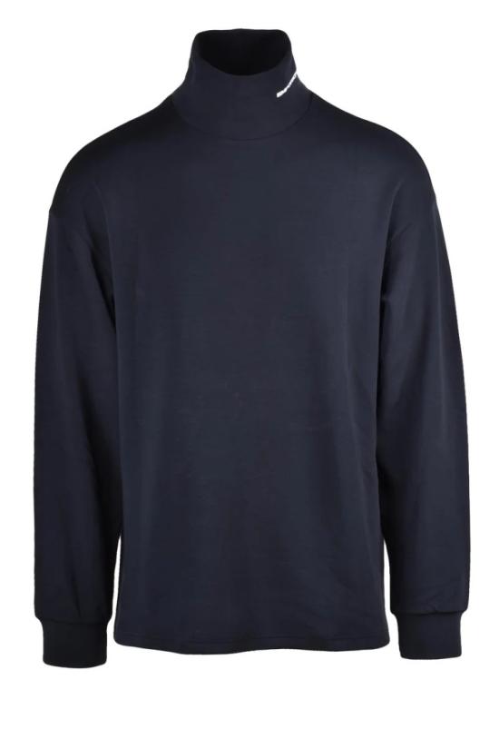  엠포리오 아르마니 탑 목폴라 블랙 기능성 스웨트셔츠