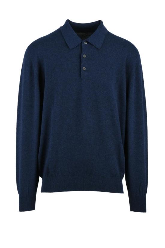  하위코 폴로 티셔츠 캐시미어 니트 폴로 셔츠 - 멀티컬러