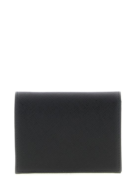 26SS 프라다 사피아노 레더 트라이앵글 로고 반지갑 1MV204QHHF0002 Black - PRADA