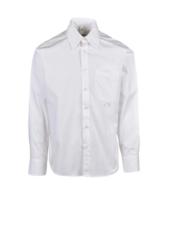 25SS 마르지엘라 긴팔 셔츠 면 오버사이즈  - 화이트