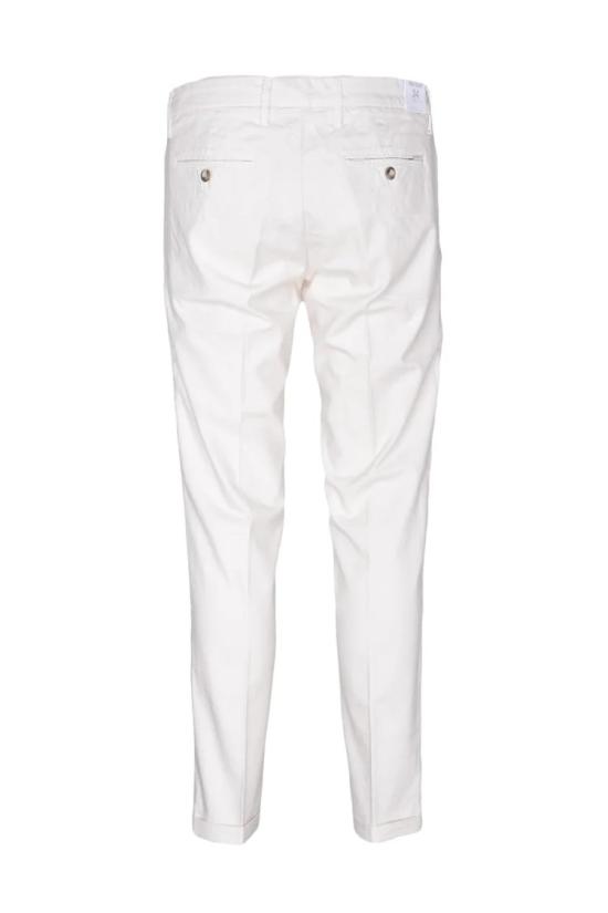 리하쉬 팬츠 크롭 화이트 슬림핏 - RE-HASH