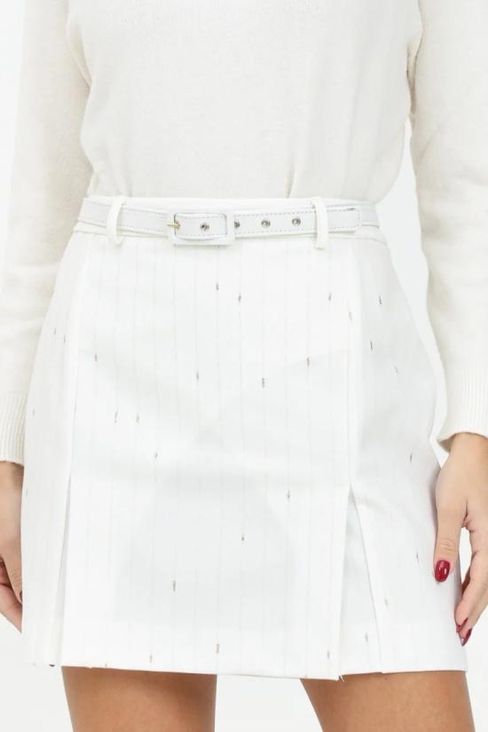  시모나 코르셀리니 숏 스커트 미니 - 화이트 - SIMONA CORSELLINI
