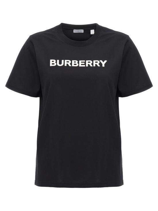 26FW 버버리 로고 코튼 티셔츠 8080324BLACK Black